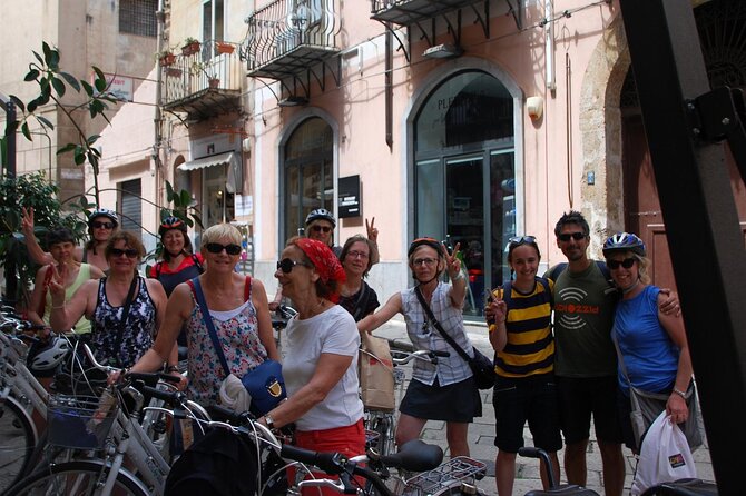 3-Hour Guided Antimafia Bike Tour at Palermo - The Falcone and Borsellino mural by Palermo’s harbor