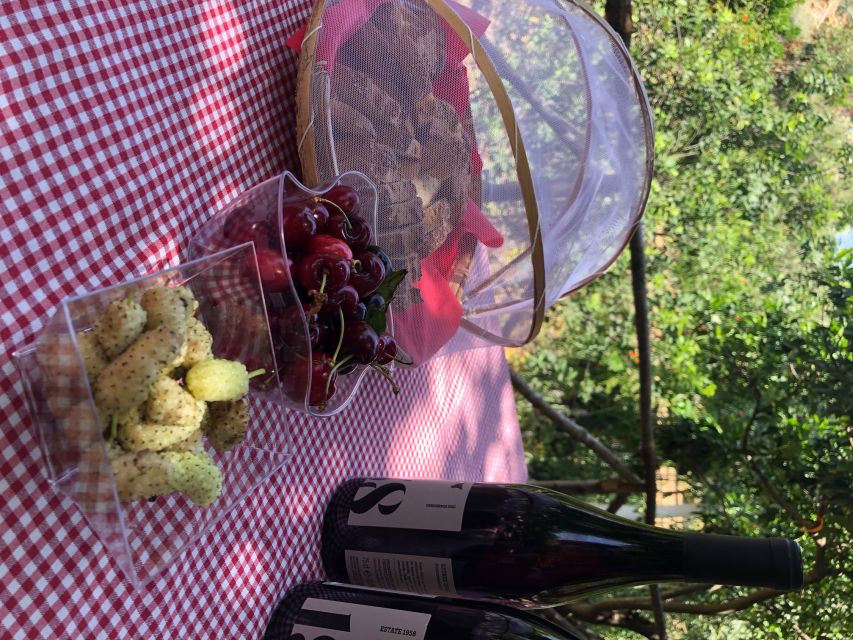 Agrigento: Valley of the Temples Gardens Picnic Experience - A shaded table with water in the background