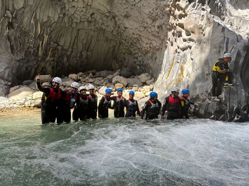 Alcantara River and Gorges: Bodyrafting Experience - Walking upstream through cold, clear water