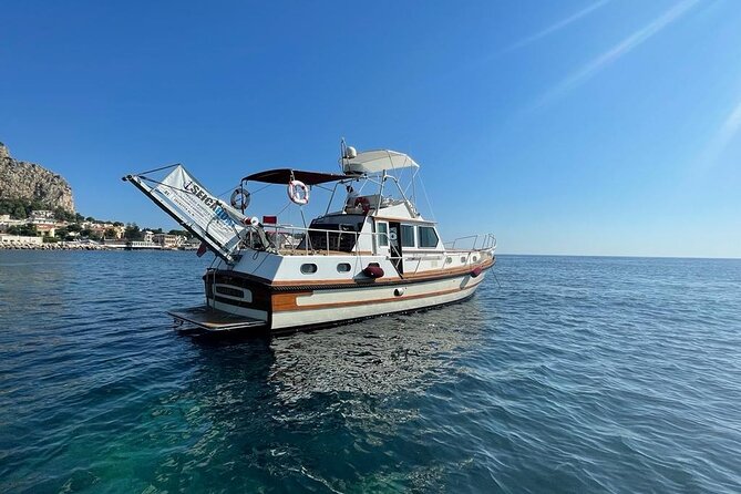 Boat excursion from Palermo with aperitif and wine - Mondello: a swim with Palermo’s famous beach in view
