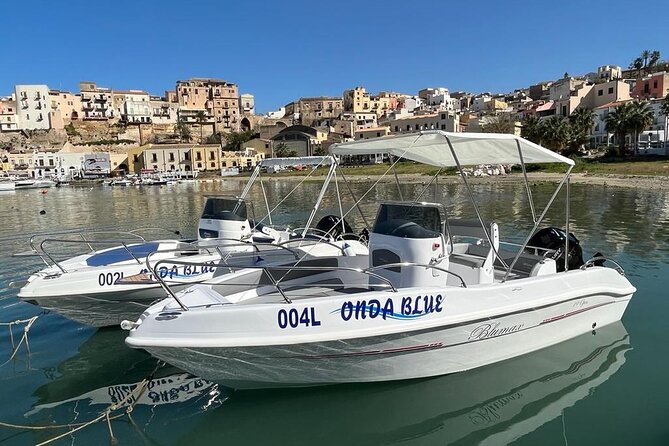 Boat rental Castellammare del Golfo, rent a boat. - Cala dell’Uzzo and Cala Marinella in clear water