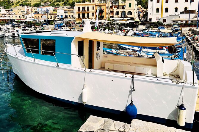 Boat Tour Mondello and Gulf of Palermo, with Aperitif (4 hours) - Capo Gallo’s cliffs, lighthouse, and Olio cave