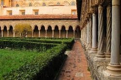 Capuchin Catacombs and Monreale Cathedral Private Tour - The Benedictine Cloister and its white marble columns