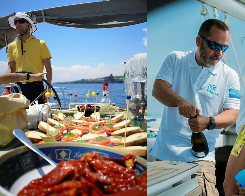 Catania: Coastline Sailing Trip 6hr with Aperitif and Lunch - Swimming by the Cyclops Islands