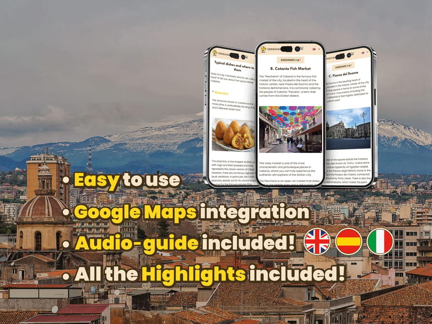 Catania: Digital guide made with a Local for your tour - Key points for your Catania walk