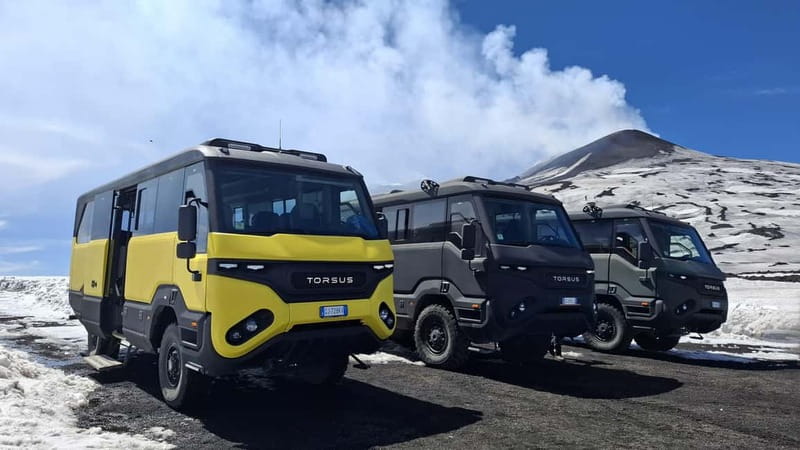 Catania: Etna 3000m and Alcantara Gorges Trek with Pickup - Reaching 3000 meters by tourist transport