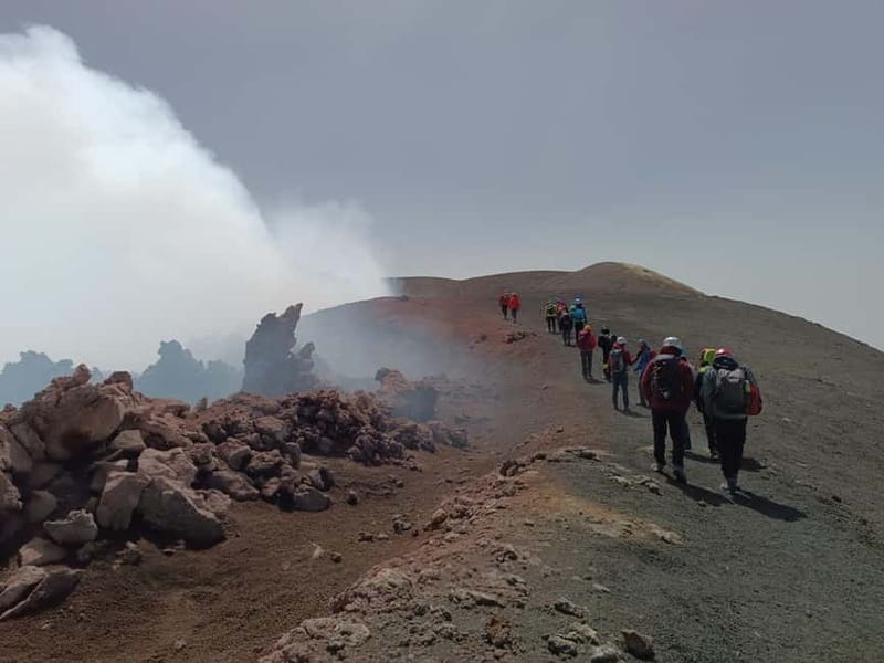 Catania, Etna trekking with guide and cable car at 3000 meters + transfer available - Walking across Etna’s active volcanic ground