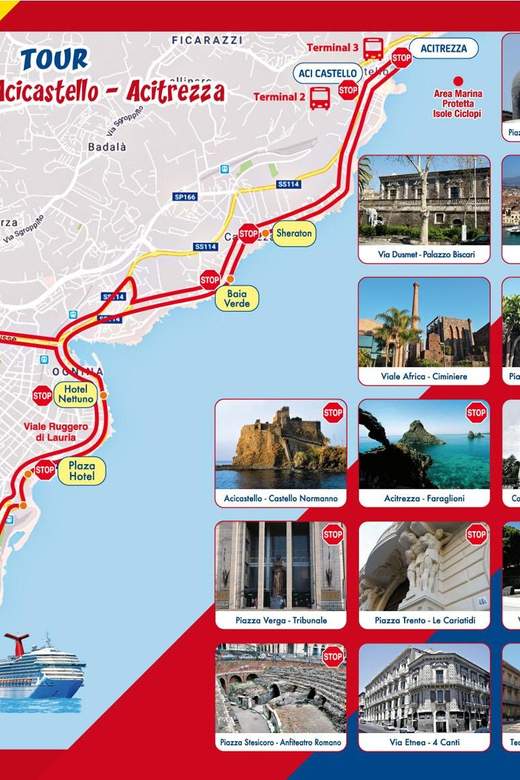 Catania: Hop-On, Hop-Off Bus to Acicastello and Acitrezza - From Catania’s Baroque center to the open sea