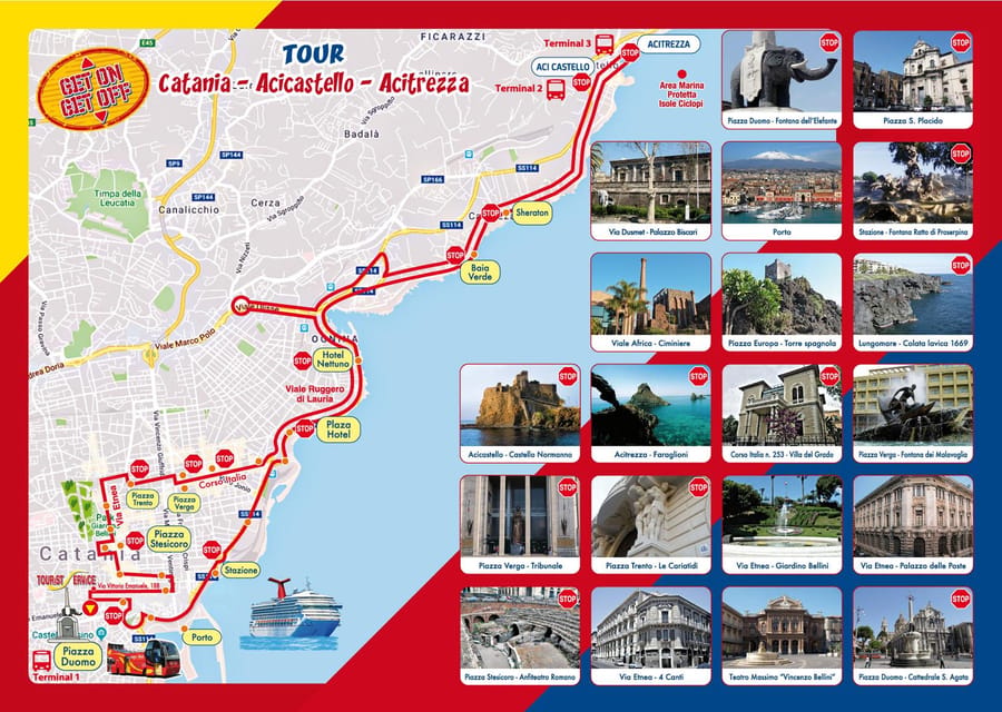 Catania: Hop-On, Hop-Off Bus to Acicastello and Acitrezza - Acitrezza and the Faraglioni
