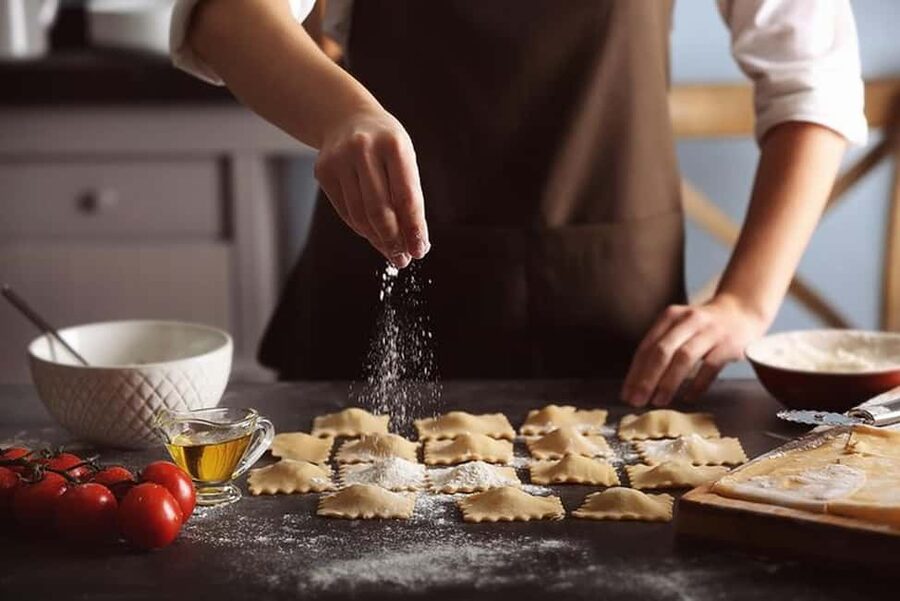 Catania: Pistachio Ravioli, Pasta Home Cooking Class w/ Wine - Shaping ravioli, the hands-on part that matters