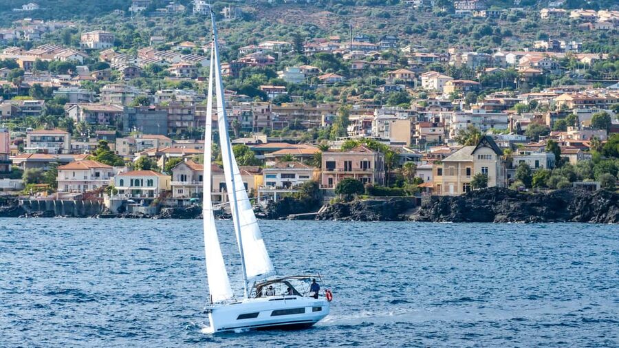 Catania: Sail Tour of Cyclops Coast with Sicilian Aperitif - Prosecco and a Sicilian aperitif on deck