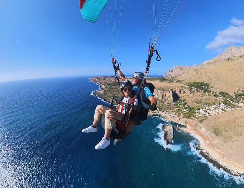 Cefalù: tandem paragliding flight and insta360 video - Understanding the Insta360 video option