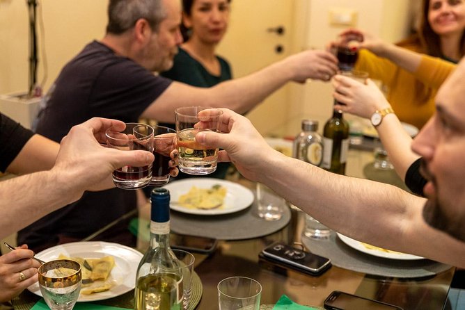 Cesarine: Home Cooking Class & Meal with a Local in Palermo - Wine, conversation, and the meal after cooking