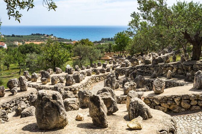 Enchanted Castle of Sciacca - Museum Tickets - A Garden Filled With Stone Faces