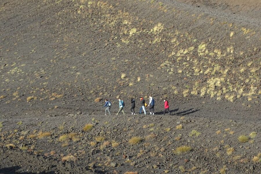 Etna excursions at sunset ancient craters and lava flows - Waiting for the Sicilian sunset