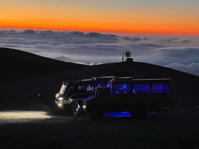Etna North 2900mt Sunset: Summit area & Craters of 2002 - Key points at a glance