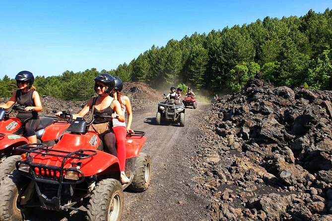 Etna quad tour - half day - Zappinazzu and the view toward Taormina