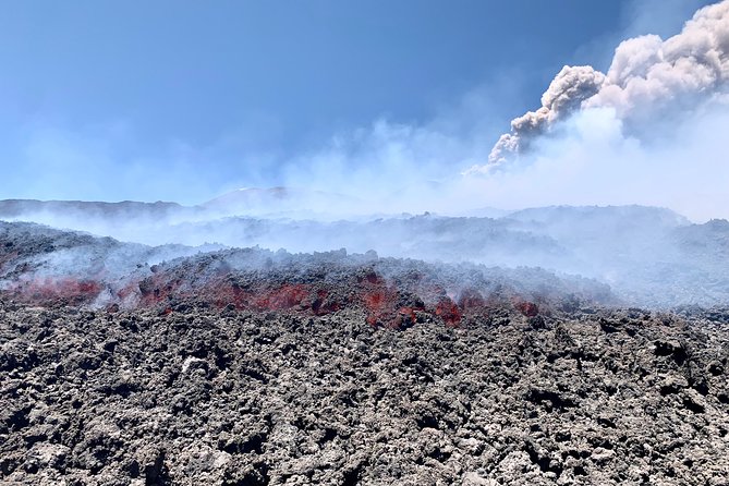 Etna South Trekking in summit area - A lava-flow cave and the July 2019 lava