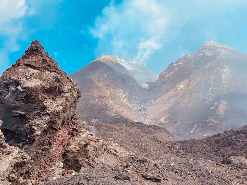 Etna: Summit Area Guided Hike from Cable Car Station - The 2002 craters and natural hot springs