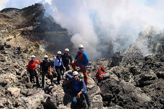 Etna Summit Craters - Walking on recent lava flows