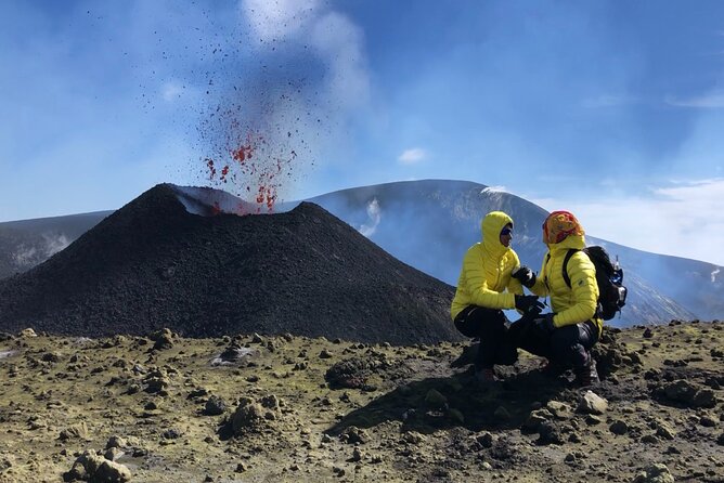 Etna Summit Craters in 4x4 and Trekking - Bocca Nuova and the strange colors of Etna