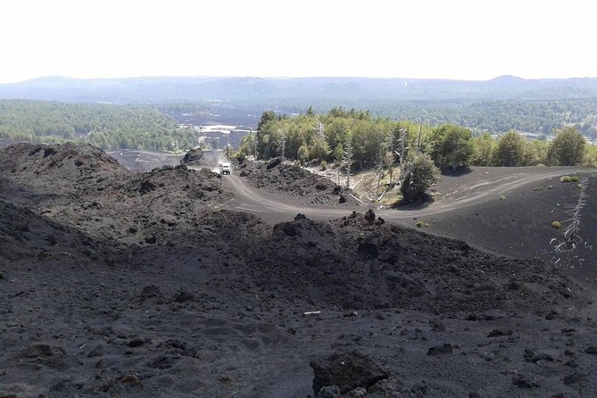 Etna trekking tour - The cableway and the 2002 lava fields