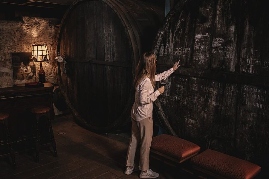 Etna: Urban Winery, Vineyards Walk & Wine Tasting at Sunset - Inside the 1790 palmento