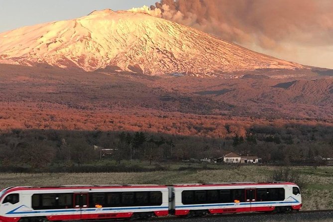 Etna Wine Tasting and Train Tour - Riding the volcanic train toward Randazzo