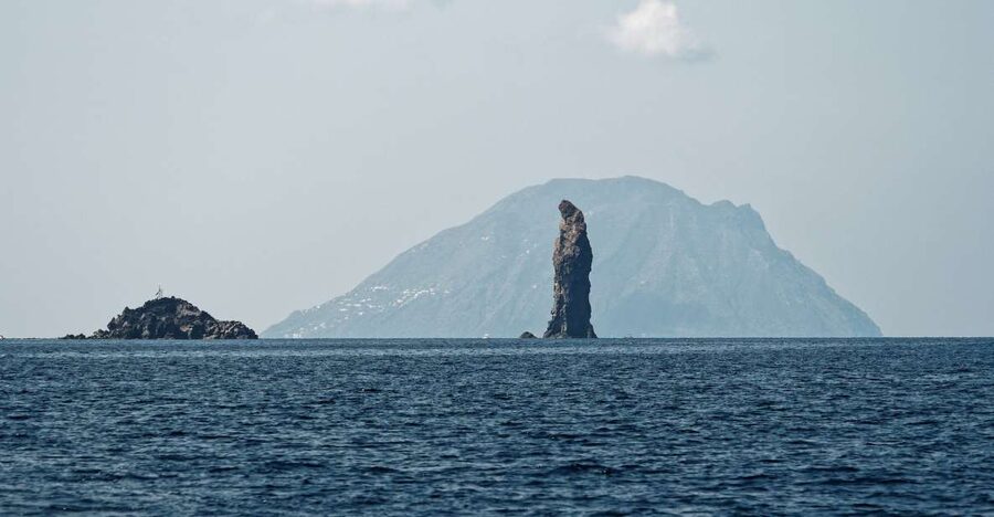 Filicudi and Alicudi boat tour from Lipari - Leaving Lipari for Capo Graziano