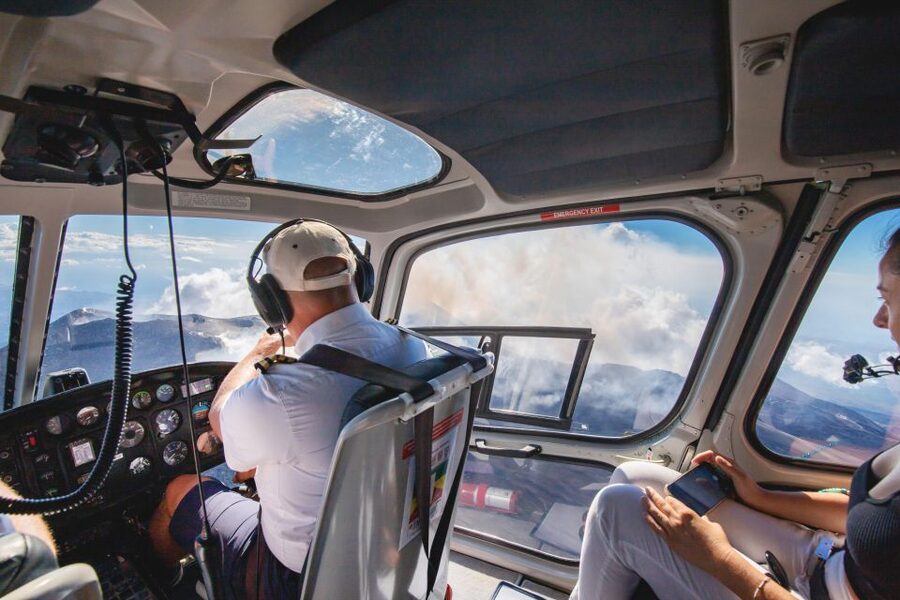 Fiumefreddo: Group Flight Helicopter Tour over Etna - Why Etna looks different from a helicopter