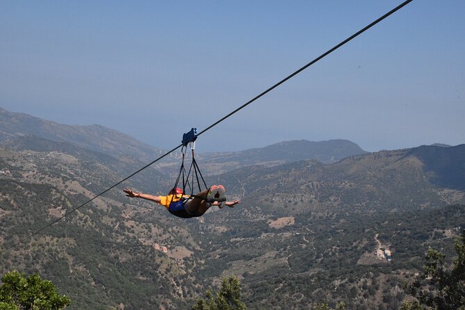 Flight with the Zipline Sicily in San Mauro Castelverde - Flying above San Mauro Castelverde