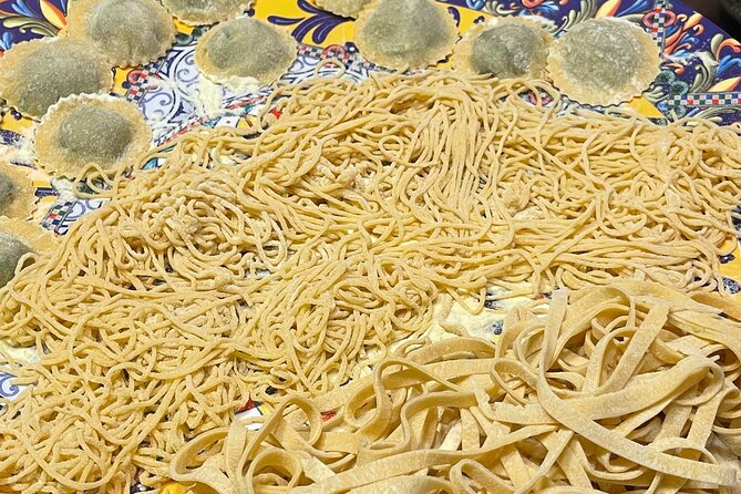 Fresh Pasta Private Cooking Class - The meal continues with wine and Sicilian dessert