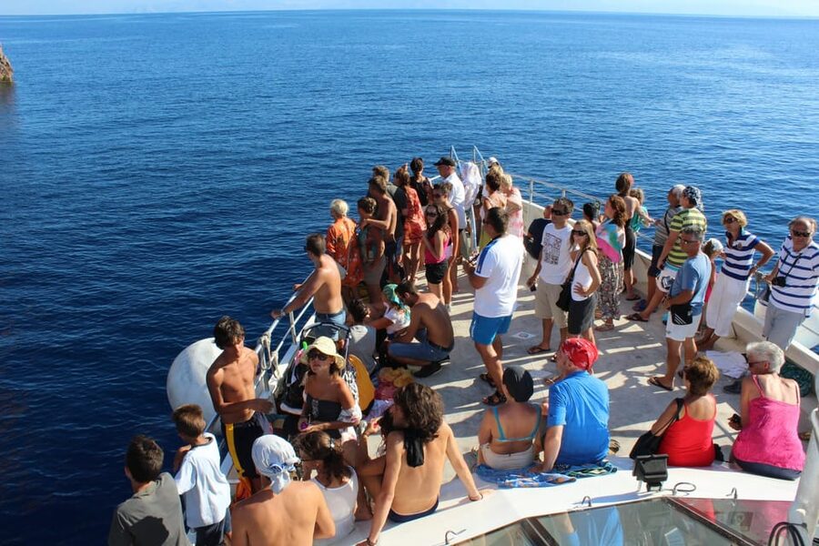 From Capo D'Orlando: Lipari and Vulcano Tour with Boat Trip - Climbing Gran Cratere or visiting the Valley of the Monsters
