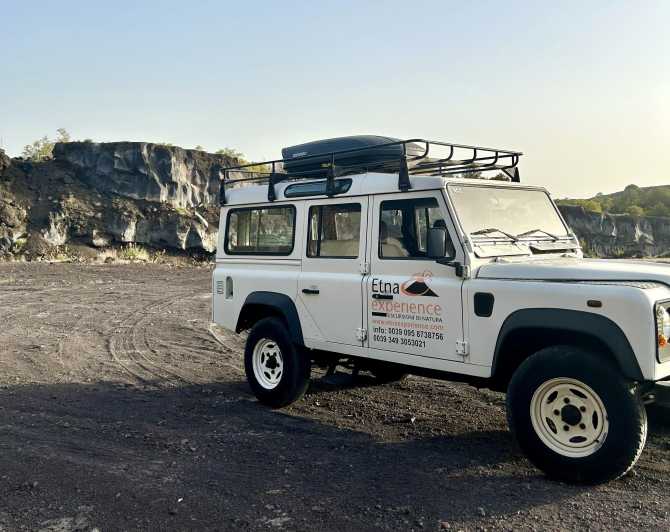 From Catania: 4x4 Mt Etna Jeep Tour - The Nicolosi cave: Etna underground