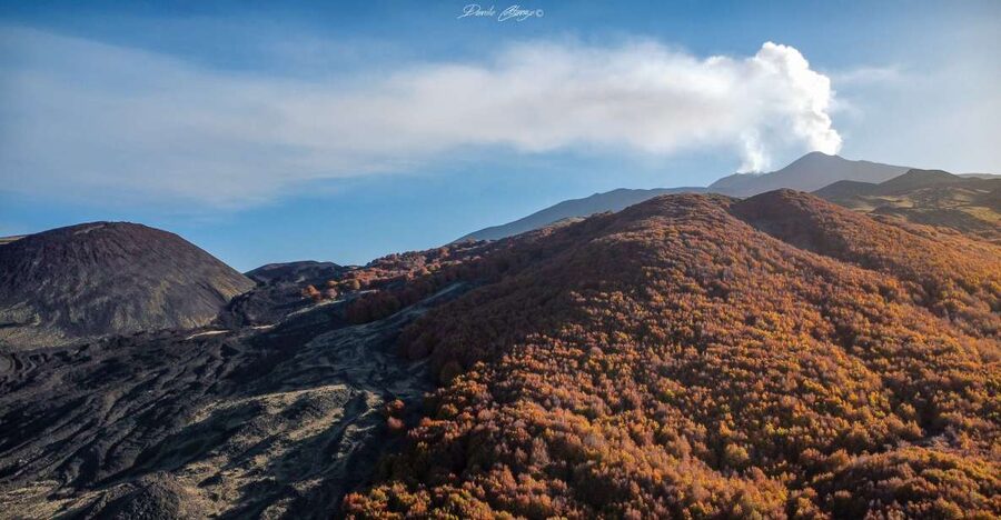 From Catania: Mt. Etna, Wine and Alcantara Tour - Walking across Etna at 2,000 meters