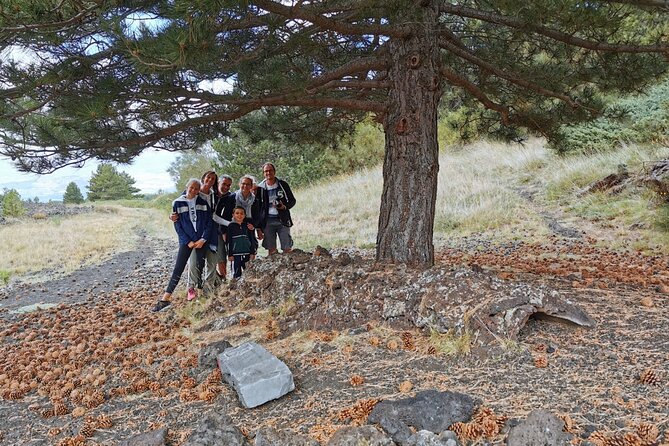 From Catania: Private mt. Etna trekking and pic-nic - A guided visit inside Grotta di Serracozzo