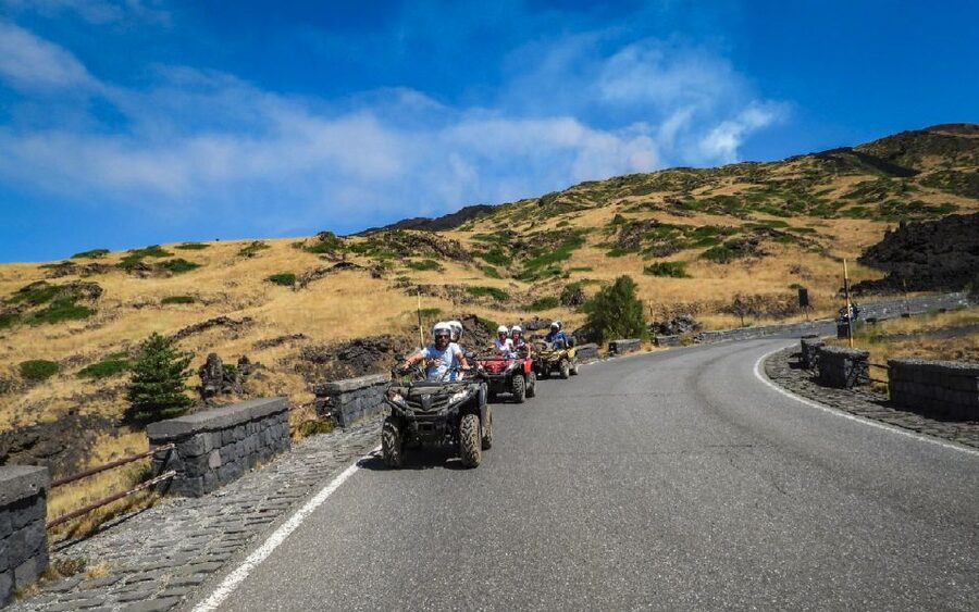 From Nicolosi: Mount Etna Quad Volcano Tour - The first hour: forest trails and volcanic ground