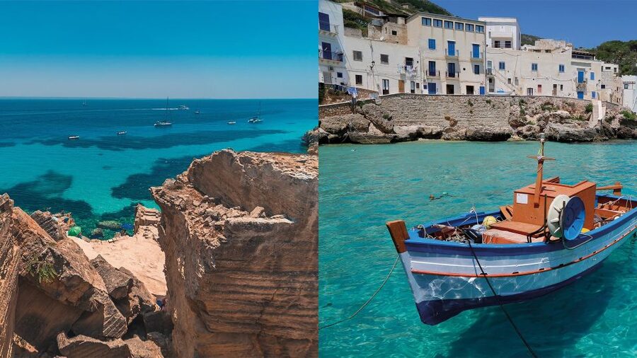 From San Vito: Boat Excursion to Favignana and Levanzo - Levanzo’s fishing village and Cala Minnola