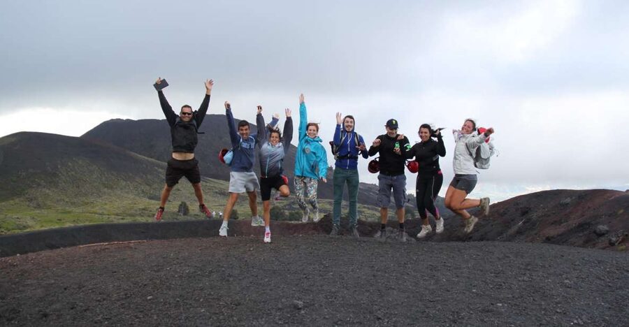 From Syracuse: Etna Tour with Light Lunch and Wine Tasting - Entering a lava cave with a helmet and flashlight