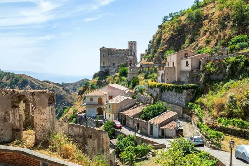 From Taormina Area: The Godfather Sicily Tour - Forza d’Agro and the Church of Annunciation