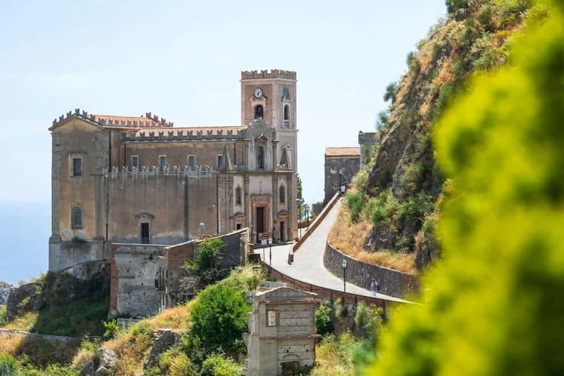 From Taormina Area: The Godfather Sicily Tour - Savoca and the chair at Bar Vitelli