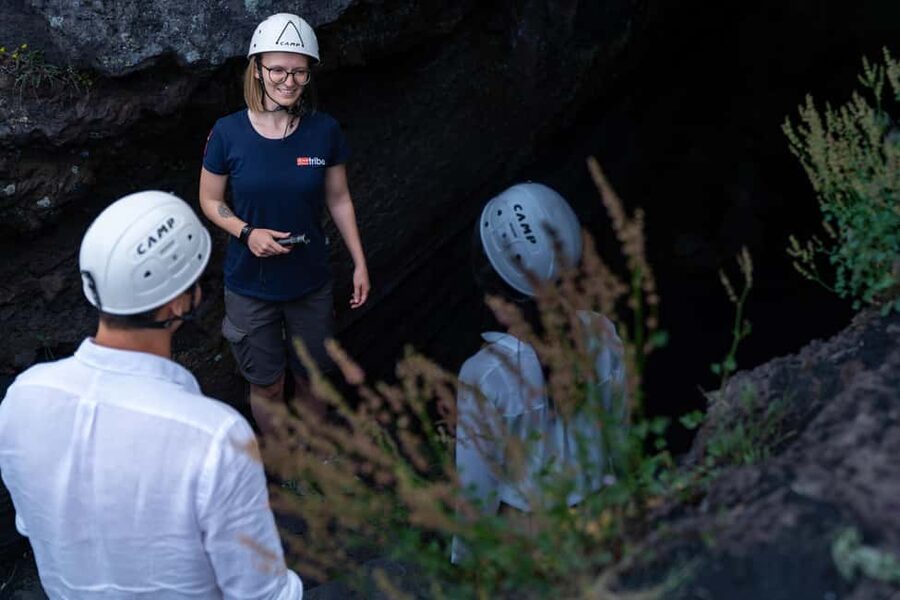 From Taormina: Etna Tour with Hiking, Cave Visit, & Tastings - Walking across Etna’s extinct craters