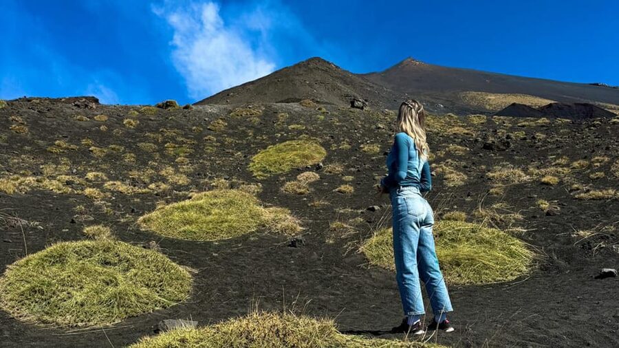 From Taormina: Etna Tour with Hiking, Cave Visit, & Tastings - Tasting honey, olive oil, and Etna wine near Ragalna