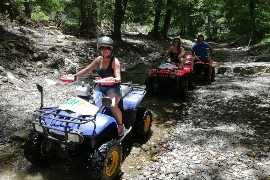 From Taormina: Off-Road ATV Tour Alcantara & Mount Etna - Castiglione di Sicilia and the wine country