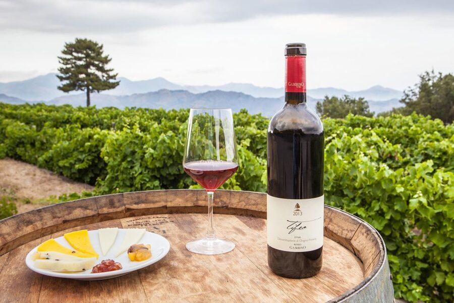 From Taormina: Private 3 Etna Wineries with Food & Wine - First winery: bruschetta and an introduction to Etna DOC
