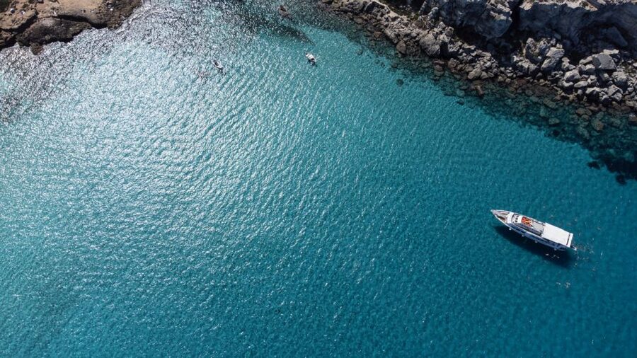 From Trapani: Day Cruise to Favignana & Levanzo with Lunch - Swimming in open water, then lunch on board