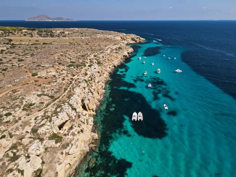 From Trapani: Egadi Islands Favignana & Levanzo Cruise - Swimming through Lovers’ Cave