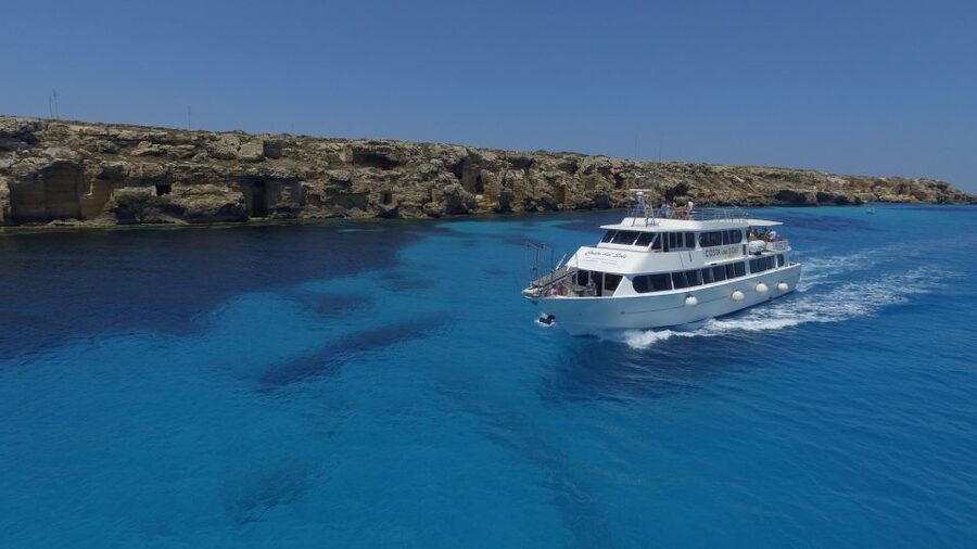 From Trapani: Favignana and Levanzo Motorboat Cruise - A Sicilian dish served on board