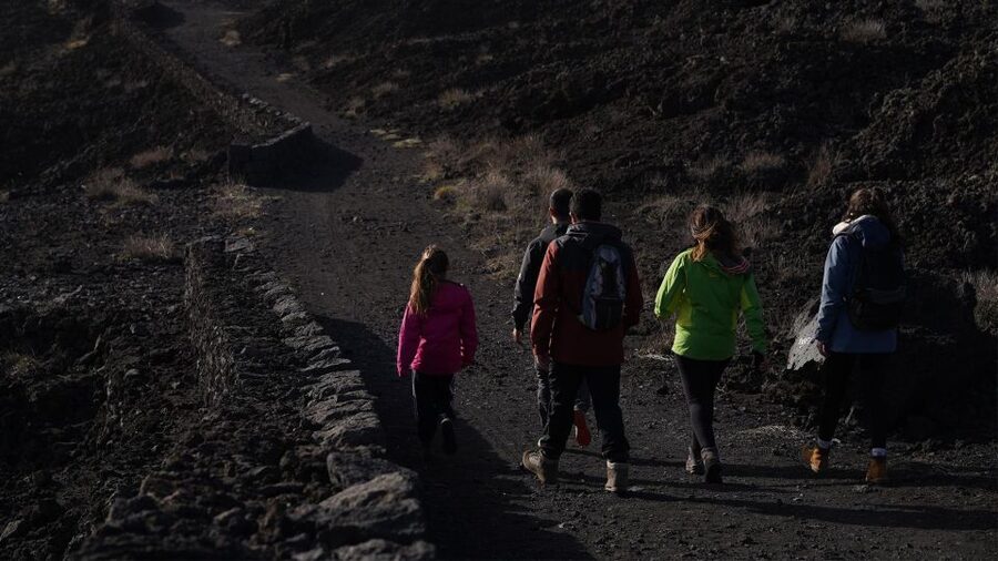 Full-Day Etna and Wine Tour from Catania - Inside the lava flow cave