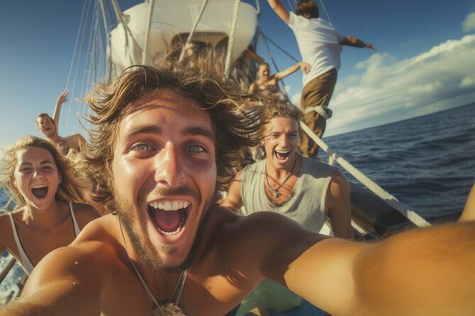Full Day on board with lunch in luxury private tour - Swimming and snorkeling along the coast